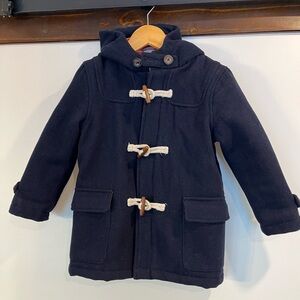 Like New Mini Boden Boys Hooded Toggle Coat- Size 3-4